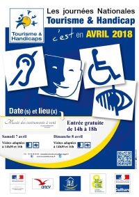Journées Nationales Tourims et Handicap 2018. Du 7 au 8 avril 2018 à La-Couture-Boussey. Eure.  14H00